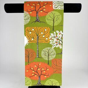 Crate & Barrel Arbor Tree Dishtowel 2020 Cotton Kitchen Towel Autumn Fall Decor